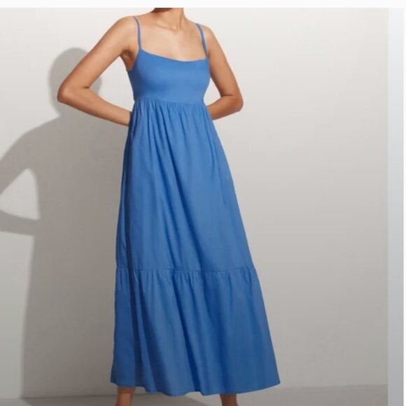 Faithfull the Brand Blue Maxi Dress - Picture 1 of 10